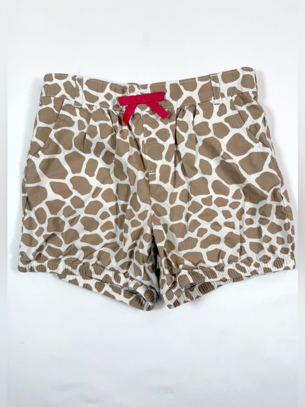 GYMBOREE Girls 8 Giraffe Print Shorts Safari Cute Playful Cottagecore Zoo